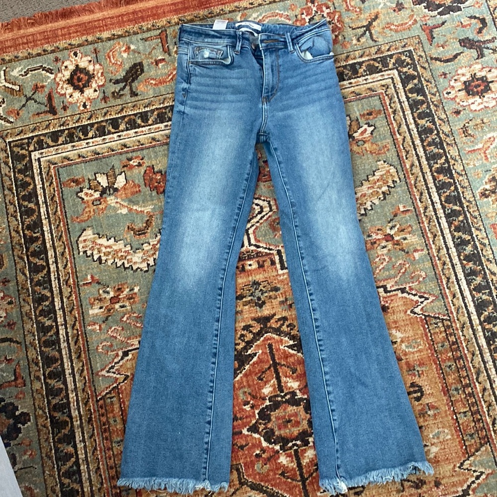 Sam Edelman boot cut jeans.